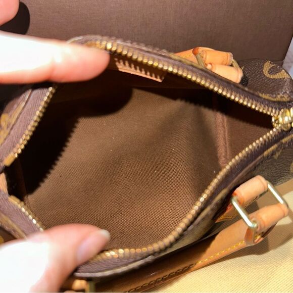 EUC Louis Vuitton LV Mini Nano Speedy HL Top Handle with Crossbody Strap + Lock - Picture 13 of 15